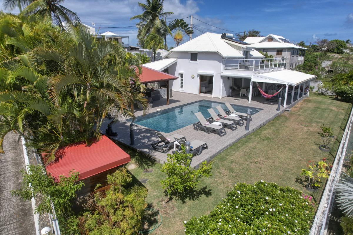 2.Location villa piscine vue mer Saint François Guadeloupe_Ensemble